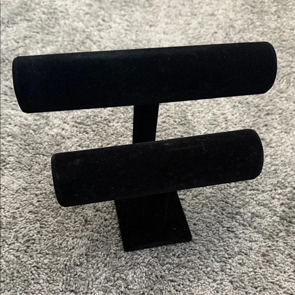Black Velvet Jewelry Display Stand - Picture 2 of 6